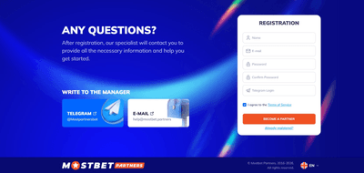 Registrace do partnerského programu